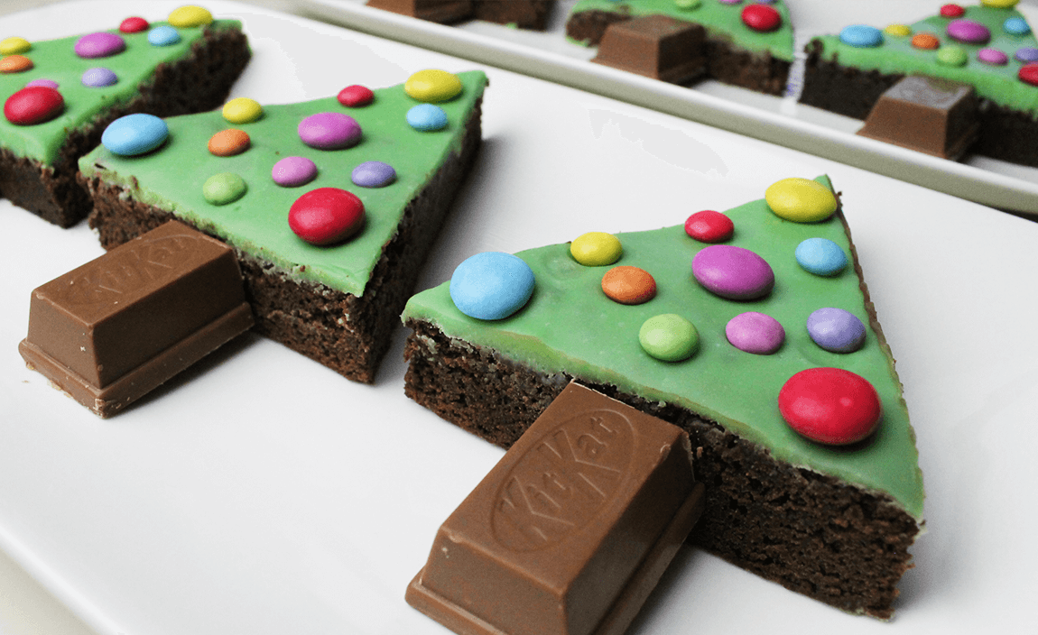 Brownie Christmas Trees
