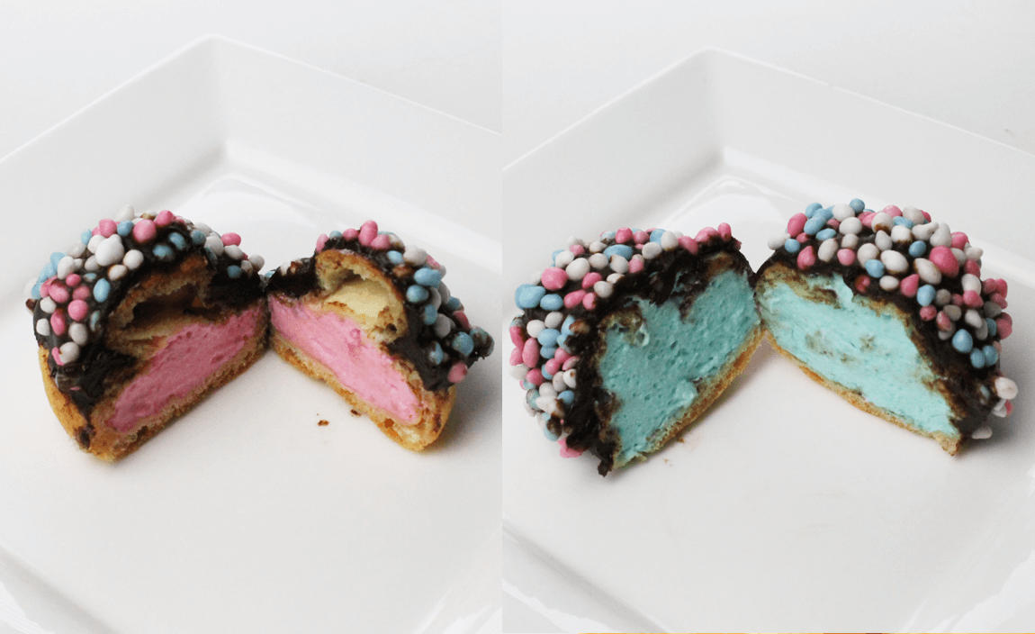Gender Reveal Cream Puffs
