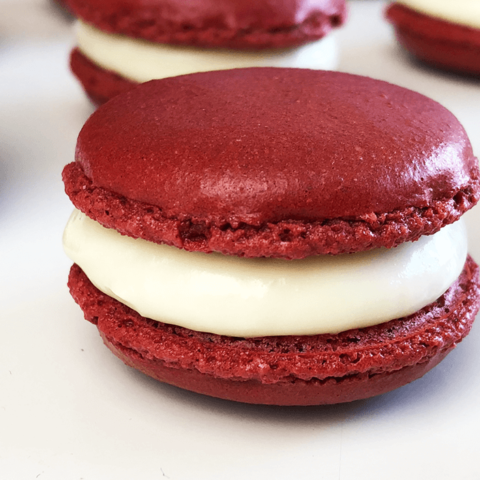 Red Velvet Macarons