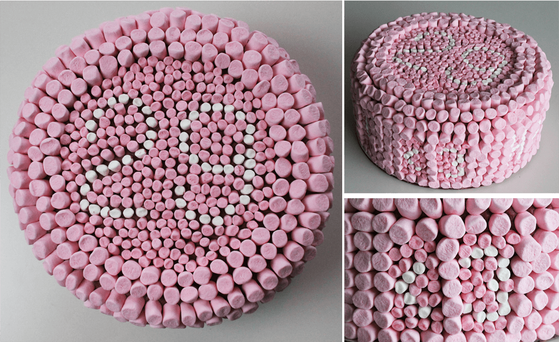Marshmallow Birthday Cake
