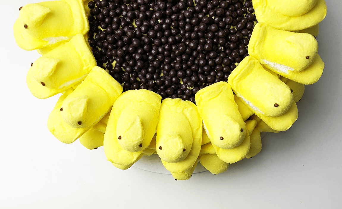 Sunflower Peeps Cake