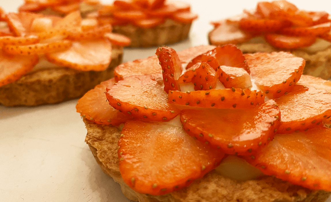 Strawberry Custard Tartlets