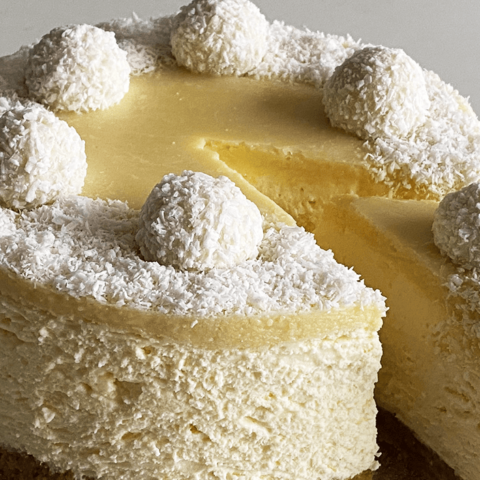Raffaello No-Bake Cheesecake