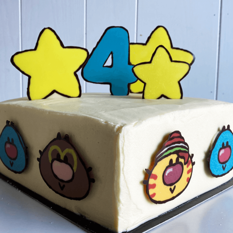 Oggy Oggy 4th Birthday Cake