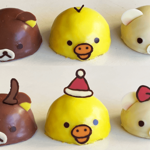 Rilakkuma, Korilakkuma & Kiroiitori Chocolate Mousse Cakes