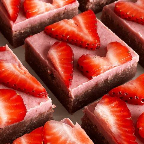 Strawberry Blondies
