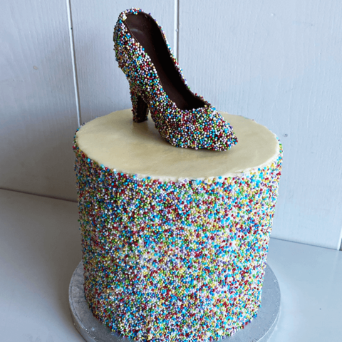 Sprinkle Heel Cake
