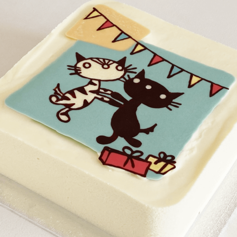 Pim and Pom Birthday Cake